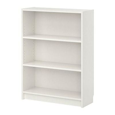 Billy Bookcase White 63688310, Low White Bookcase With Drawers Ikea