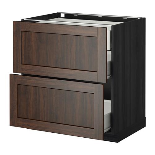 МЕТОД / ФОРВАРА Наполн шк 2 фрнт/3 средн ящ - под дерево черный, Эдсерум под дерево коричневый, 80x60 см МЕТОД / ФОРВАРА Наполн шк 2 фрнт/3 средн ящ - под дерево черный, Эдсерум под дерево коричневый, 80x60 см