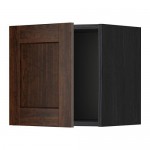 МЕТОД Шкаф навесной - под дерево черный, Эдсерум под дерево коричневый, 40x40 см