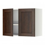 МЕТОД Навесной шкаф с посуд суш/2 дврц - белый, Эдсерум под дерево коричневый, 80x60 см МЕТОД Навесной шкаф с посуд суш/2 дврц - белый, Эдсерум под дерево коричневый, 80x60 см