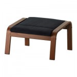 ПОЭНГ Табурет для ног - Корндаль темно-серый, классический коричневый