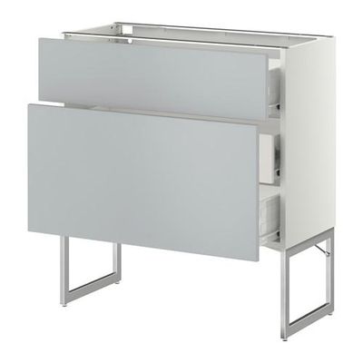 МЕТОД / ФОРВАРА Наполн шк 2 фрнт/3 средн ящ - 80x37x60 см, Веддинге серый, белый МЕТОД / ФОРВАРА Наполн шк 2 фрнт/3 средн ящ - 80x37x60 см, Веддинге серый, белый