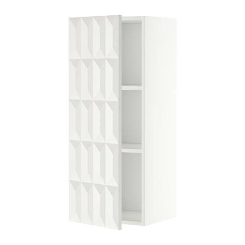 METOD шкаф навесной с полкой белый/Гэррестад белый 40x38.8x100 cm METOD шкаф навесной с полкой белый/Гэррестад белый 40x38.8x100 cm