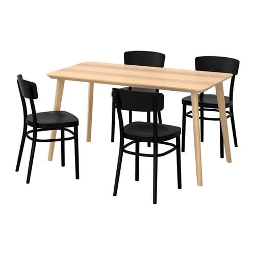 ЛИСАБО / ИДОЛЬФ Стол и 4 стула ЛИСАБО / ИДОЛЬФ Стол и 4 стула