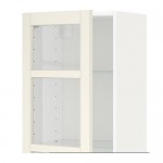 МЕТОД / МАКСИМЕРА Навесной шкаф/стекл дверца/2 ящика - белый, Хитарп белый с оттенком, 40x100 см
