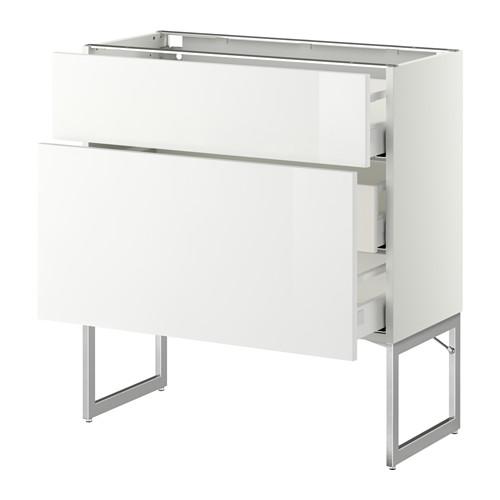 МЕТОД / МАКСИМЕРА Наполн шк 2 фрнт/3 средн ящ - белый, Рингульт глянцевый белый, 80x37x60 см МЕТОД / МАКСИМЕРА Наполн шк 2 фрнт/3 средн ящ - белый, Рингульт глянцевый белый, 80x37x60 см