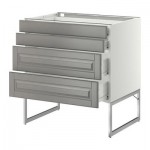 МЕТОД / ФОРВАРА Нплн шк 4 фронт/2 низк/2средн ящ - 80x60x60 см, Будбин серый, белый МЕТОД / ФОРВАРА Нплн шк 4 фронт/2 низк/2средн ящ - 80x60x60 см, Будбин серый, белый