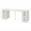 LINNMON/ALEX стол белый 60x74 cm