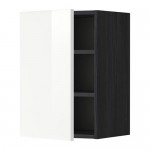 METOD шкаф навесной с полкой черный/Рингульт белый 40x60 см