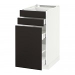 МЕТОД / МАКСИМЕРА Нплн шк с вдв мдл/2 фрнт - белый, Кунгсбакка антрацит, 40x60 см МЕТОД / МАКСИМЕРА Нплн шк с вдв мдл/2 фрнт - белый, Кунгсбакка антрацит, 40x60 см