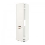 МЕТОД Высокий шкаф д/холод/мороз/2дверцы - Мэрста белый, белый МЕТОД Высокий шкаф д/холод/мороз/2дверцы - Мэрста белый, белый