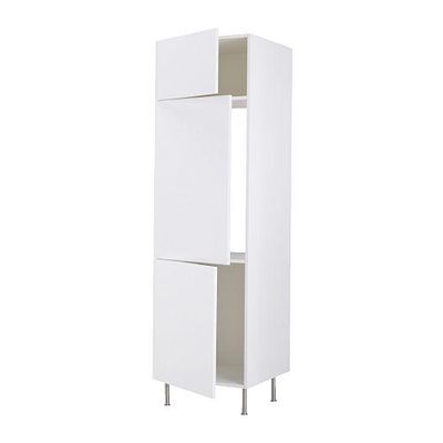 ФАКТУМ Выс шкаф для хол/мороз с 3 дверями - Абстракт белый, 60x211 см