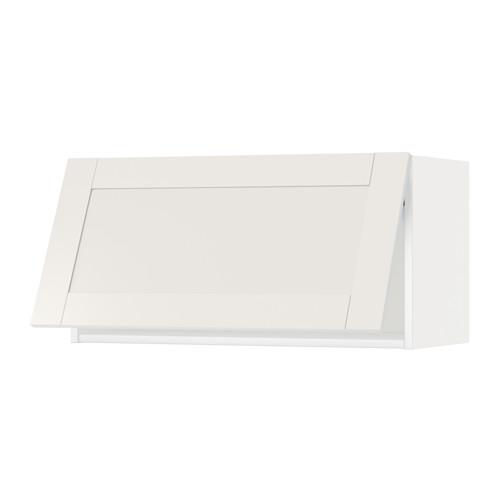 МЕТОД Горизонтальный навесной шкаф - белый, Сэведаль белый, 80x40 см