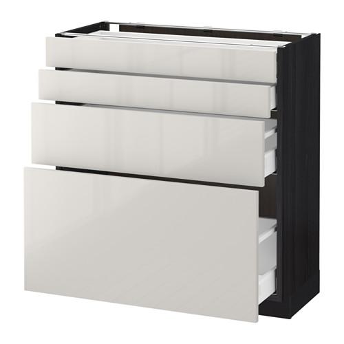 METOD/MAXIMERA напольн шкаф 4 фронт панели/4 ящика