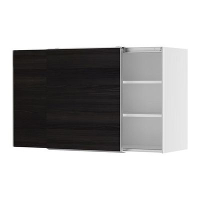 ФАКТУМ Навесной шкаф с рздвжн дверц - Гношё черный, 120x70 см