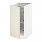 МЕТОД Напольный шкаф с проволочн ящиками - белый, Хитарп белый с оттенком, 40x60 см МЕТОД Напольный шкаф с проволочн ящиками - белый, Хитарп белый с оттенком, 40x60 см