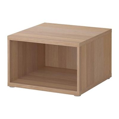 БЕСТО Секция полок/верхний доп модуль - под беленый дуб