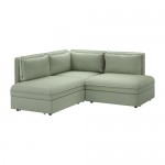 ВАЛЛЕНТУНА 3-местный угловой диван-кровать - Хилларед зеленый, Хилларед зеленый