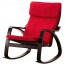 ПОЭНГ Кресло-качалка - Ранста красный, Ранста красный