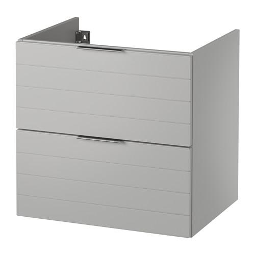 ГОДМОРГОН Шкаф для раковины с 2 ящ - светло-серый, 60x47x58 см