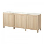 БЕСТО Комбинация для хранения с дверцами - Ханвикен под беленый дуб БЕСТО Комбинация для хранения с дверцами - Ханвикен под беленый дуб