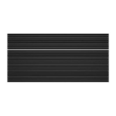 ЭФФЕКТИВ Фронтальн панель ящика, 2 шт - глянцевый черный/с рисунком