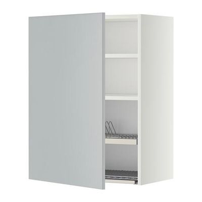 МЕТОД Шкаф навесной с сушкой - 60x80 см, Веддинге серый, белый