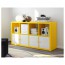 КАЛЛАКС Стеллаж - желтый