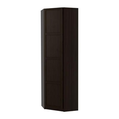 ПАКС Гардероб угловой - Хемнэс черно-коричневый, черно-коричневый, 73/73x236 см, ПАКС Гардероб угловой - Хемнэс черно-коричневый, черно-коричневый, 73/73x236 см,