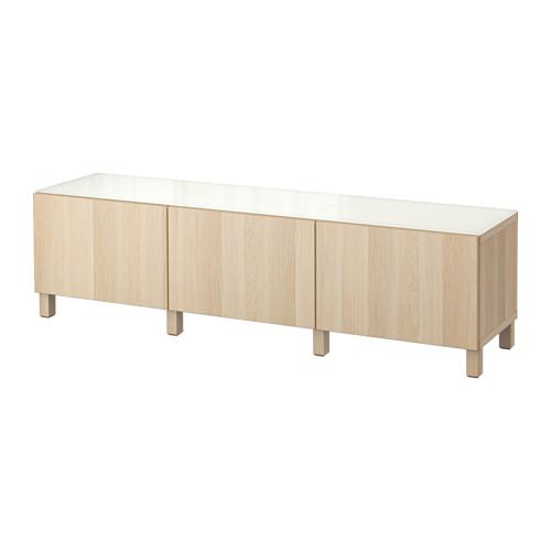 БЕСТО Комбинация для хранения с ящиками - Лаппвикен под беленый дуб, направляющие ящика, плавно закр БЕСТО Комбинация для хранения с ящиками - Лаппвикен под беленый дуб, направляющие ящика, плавно закр