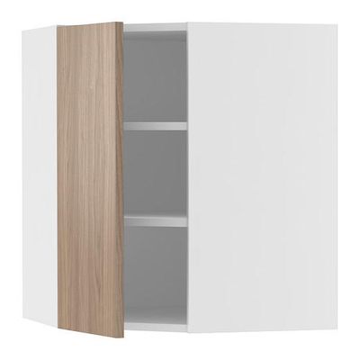 ФАКТУМ Шкаф навесной угловой - Софилунд светло-серый, 60x70 см