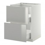 МЕТОД / ФОРВАРА Наполн шк 2 фрнт/2 средн ящ - белый, Гревста нержавеющ сталь, 60x60 см МЕТОД / ФОРВАРА Наполн шк 2 фрнт/2 средн ящ - белый, Гревста нержавеющ сталь, 60x60 см