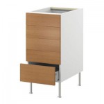 ФАКТУМ Напольный шкаф с 5 ящиками - Эдель бук, 60 см