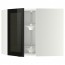 МЕТОД Углов навесн шк с врщ скц/сткл дв - белый, Ютис дымчатое стекло/черный, 68x60 см