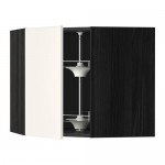 МЕТОД Угл нвсн шкф с вращающ секц - под дерево черный, Веддинге белый, 68x60 см МЕТОД Угл нвсн шкф с вращающ секц - под дерево черный, Веддинге белый, 68x60 см