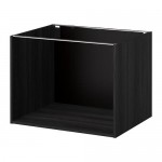 МЕТОД Каркас напольного шкафа - под дерево черный, 80x60x60 см МЕТОД Каркас напольного шкафа - под дерево черный, 80x60x60 см