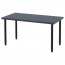 ЛИННМОН / ОЛОВ Стол - геометрический синий/черный