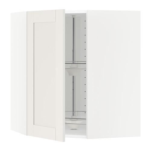 METOD угл нвсн шкф с вращающ секц белый/Сэведаль белый 67.5x67.5x80 cm METOD угл нвсн шкф с вращающ секц белый/Сэведаль белый 67.5x67.5x80 cm