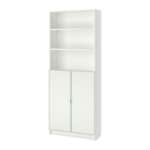 Billy Morliden Bookcase With Glass, Billy Oxberg Bookcase With Glass Doors White