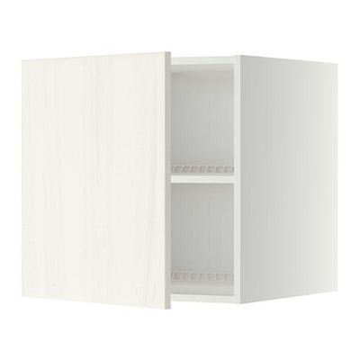 МЕТОД Верх шкаф на холодильн/морозильн - 60x60 см, Росдаль белый ясень, белый