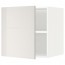 МЕТОД Верх шкаф на холодильн/морозильн - белый, Рингульт глянцевый светло-серый, 60x60 см