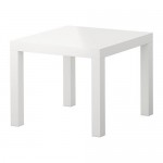 LACK придиванный столик глянцевый белый 55x55x45 cm