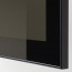 GLASSVIK стеклянная дверь черный/дымчатое стекло 60x64 cm
