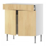 ФАКТУМ Напол шкаф/полки/ящик/2двери - Нексус березовый шпон, 80x37 см ФАКТУМ Напол шкаф/полки/ящик/2двери - Нексус березовый шпон, 80x37 см