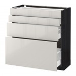 METOD/MAXIMERA напольн шкаф 4 фронт панели/4 ящика METOD/MAXIMERA напольн шкаф 4 фронт панели/4 ящика