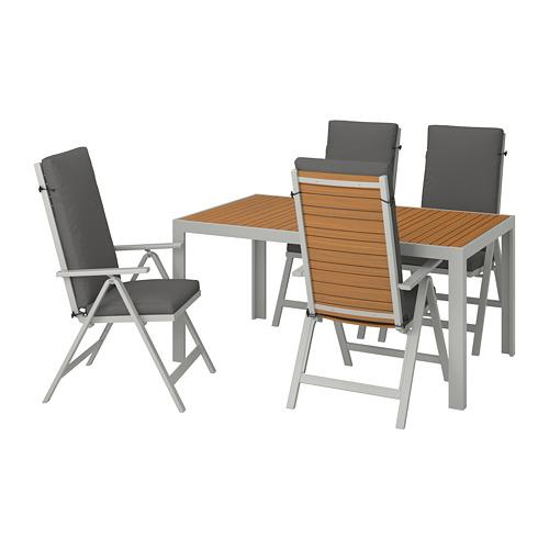 SJÄLLAND стол+4 кресла, д/сада