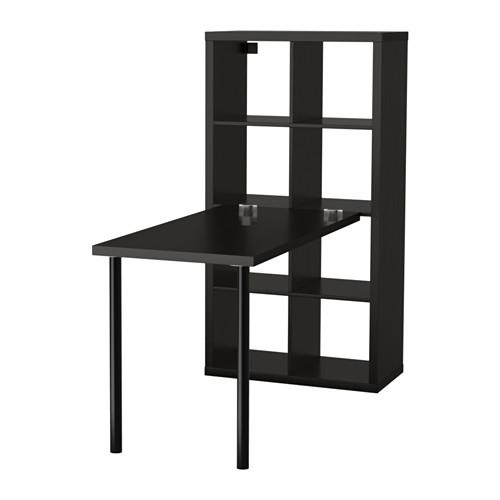 KALLAX стол, комбинация черно-коричневый 77x159x147 cm