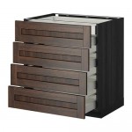 МЕТОД / МАКСИМЕРА Нплн шк 4фрнт/2нзк/3срд ящ - под дерево черный, Эдсерум под дерево коричневый, 80x60 см МЕТОД / МАКСИМЕРА Нплн шк 4фрнт/2нзк/3срд ящ - под дерево черный, Эдсерум под дерево коричневый, 80x60 см