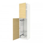 МЕТОД Выс шк с отд д/акс д/убрк - белый, Тингсрид под березу, 60x60x240 см МЕТОД Выс шк с отд д/акс д/убрк - белый, Тингсрид под березу, 60x60x240 см