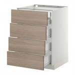 МЕТОД / ФОРВАРА Нплн шк 4фрнт/2нзк/3срд ящ - 60x60 см, Брокхульт под грецкий орех светло-серый, белый МЕТОД / ФОРВАРА Нплн шк 4фрнт/2нзк/3срд ящ - 60x60 см, Брокхульт под грецкий орех светло-серый, белый